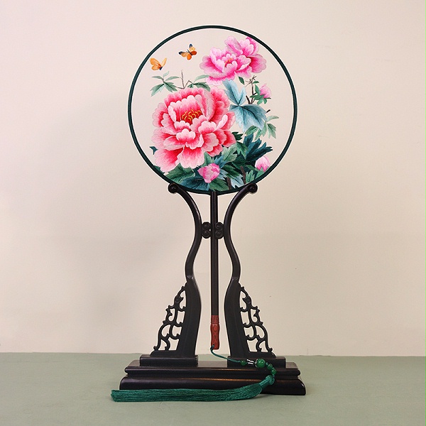 双面绣团扇