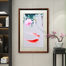 一涵汴绣刺绣玄关挂画怎么选旺家？俗话“玄关有花鸟，日子越红火”，这3种少不了