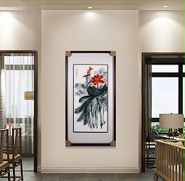 开门见什么好-进门玄关适合挂什么画-玄关装饰画色彩重要性-一涵汴绣