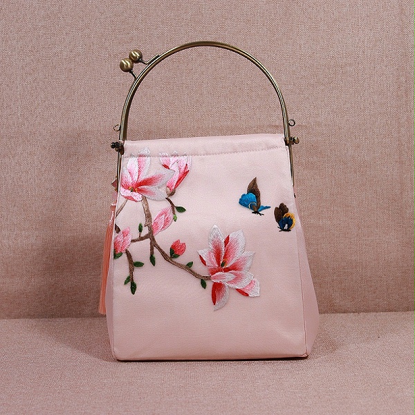 手工刺绣手提包