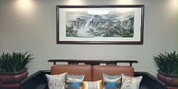 高档别墅装饰画 客户安装实景效果图