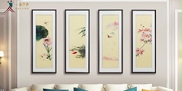 沙发背景墙挂什么画 刺绣画带来的艺术美