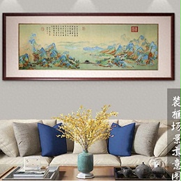 客厅挂什么汴绣画好？4种风格8个选择，个个“镇宅旺家”，别纠结了