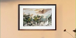手工刺绣餐厅装饰画
