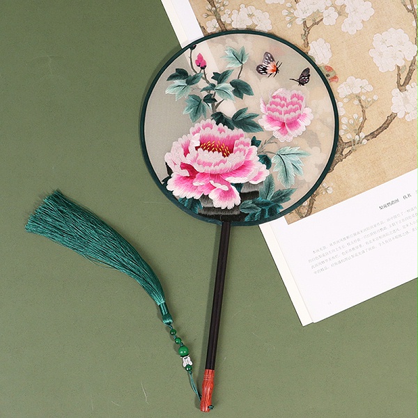 双面绣团扇