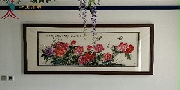 办公室挂牡丹 积极向上 气质非凡