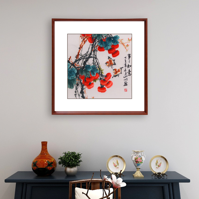 《事事如意》客厅走廊装饰挂画，让你的家居充满甜蜜的温度！