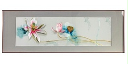 手工刺绣卧室装饰画