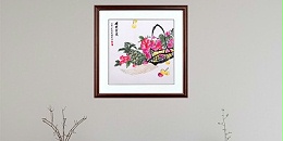 餐厅挂什么画好 刺绣蔬果硕果累累