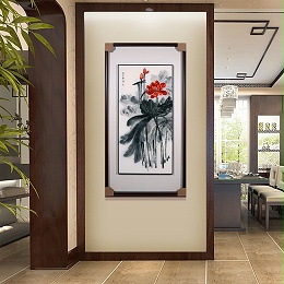 “3物玄关挂，镇宅旺人家”，不是随口一说，是老一辈挂画的经验