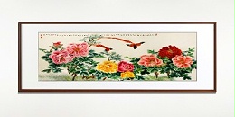 手工刺绣客厅装饰画